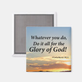 Aimant 1 Corinthiens 10:31 (Recto/Verso)