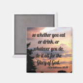 Aimant 1 Corinthiens 10:31 (Recto/Verso)