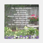 Aimant 1 Corinthiens 15:58 (Devant)