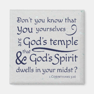 Aimant 1 Corinthiens 3:16 Vous êtes le temple de Dieu