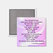 Aimant 1 Corinthiens 6:19-20 (Recto/Verso)