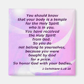 Aimant 1 Corinthiens 6:19-20 (Devant)