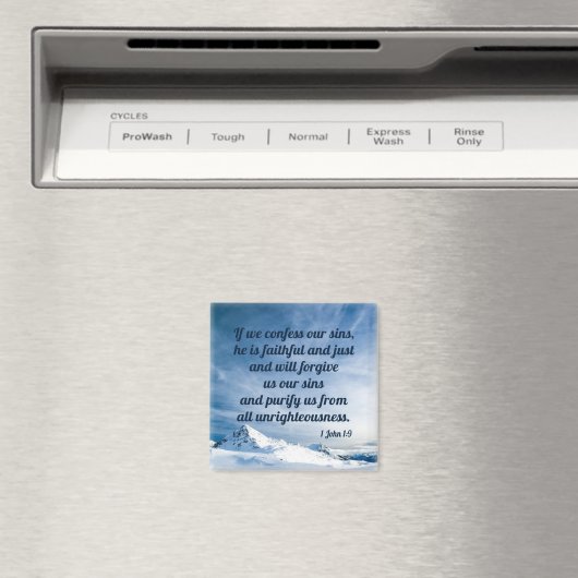 Aimant 1 Jean 1:9 (In Situ (Lave-vaisselle))