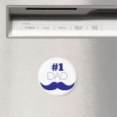 Aimant #1 Papa Blue Mustache (In Situ (Lave-vaisselle))
