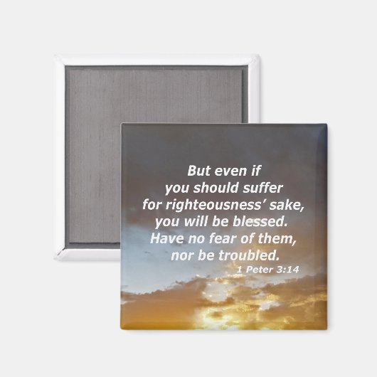 Aimant 1 Pierre 3:14 (Recto/Verso)