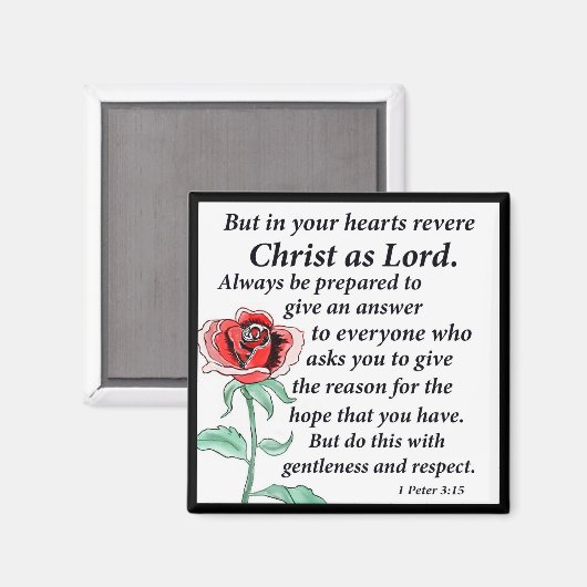 Aimant 1 Pierre 3:15 (Recto/Verso)