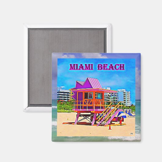 aimant 1B Miami Beach (Recto/Verso)