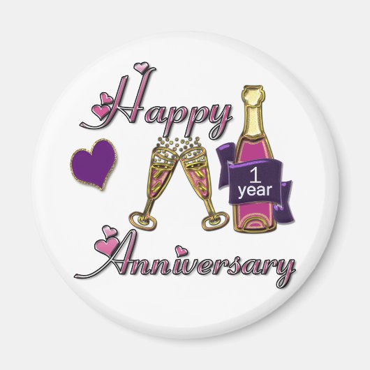 Aimant 1er. Anniversaire (Devant)