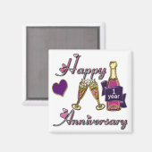 Aimant 1er. Anniversaire (Recto/Verso)