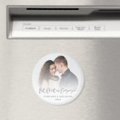 Aimant 1er Noël Engagé Photo Overlay Noms Année (In Situ (Lave-vaisselle))