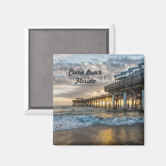 Aimant 1er Sunrise 2017 Cocoa Beach (Recto/Verso)