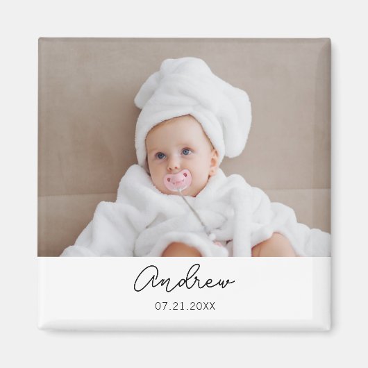 Aimant 1ère 2e 3e Fête du 10e anniversaire personnalisée (Devant)