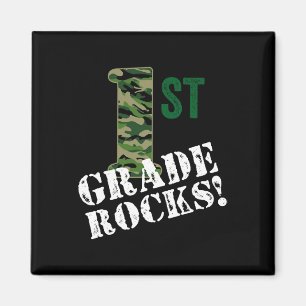 Aimant 1ère année Rocks Camo Premier grade Retour à l'éco