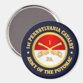 Aimant 1ère Cavalerie de Pennsylvanie (Recto/Verso)