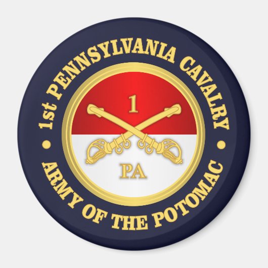 Aimant 1ère Cavalerie de Pennsylvanie (Devant)