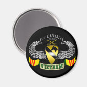 Aimant 1ère Cavalry-Airmobile, Vietnam (Recto/Verso)