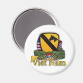 Aimant 1ère division de cavalerie vétérans vietnam vétéra (Recto/Verso)