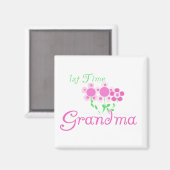 Aimant 1ère Fleurs Grandma-Rose (Recto/Verso)