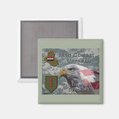 Aimant 1re Division d'infanterie Irak Vétérinaire de comb (Recto/Verso)