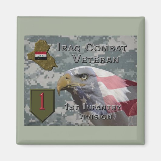 Aimant 1re Division d'infanterie Irak Vétérinaire de comb (Devant)