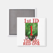 Aimant 1re division d'infanterie OEF VETERAN (Recto/Verso)