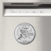 Aimant 2002 Louisiana State Quarter (In Situ (Lave-vaisselle))