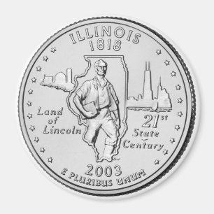 Aimant 2003 de quart d'état de l'Illinois