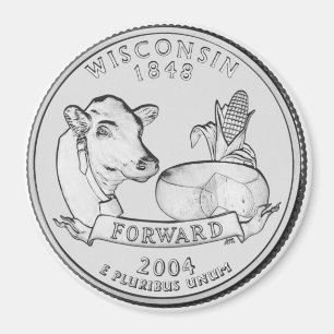 Aimant 2004 de quart d'état du Wisconsin