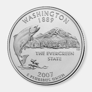 Aimant 2007 Washington State Quarter