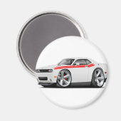 Aimant 2009-11 Challenger RT White-Red Car (Recto/Verso)