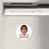 Aimant 2010 Refridgerator Magnet, Mon nom est Duncan (In Situ (Lave-vaisselle))