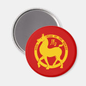 Aimant 2014 L'Année Du Cheval (Recto/Verso)