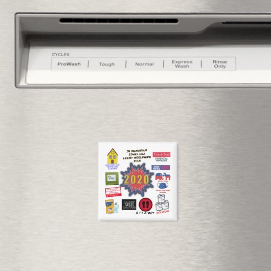 Aimant 2020 En Mémoire | Noël de quarantaine (In Situ (Lave-vaisselle))