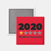 Aimant 2020 Ne Recommanderait Pas (Recto/Verso)