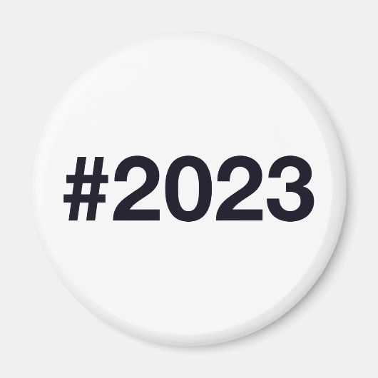 Aimant 2023 Hashtag 2 Anniversaire (Devant)