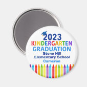 Aimant 2023 Maternelle Graduation Cute Custom School (Recto/Verso)