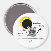 Aimant 2024 Solar Eclipse Survival (Recto/Verso)