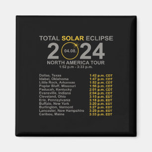 Aimant 2024 Total Éclipse Solaire 8 Avril Chemin De L'Écl