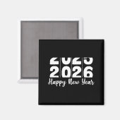 Aimant 2026 Happy New Year Bold Numbers Celebration Party (Recto/Verso)