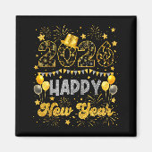 Aimant 2026 Happy New Year Eve Celebration Firework Men W (Devant)