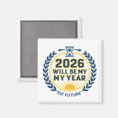Aimant 2026 sera mon année (Recto/Verso)