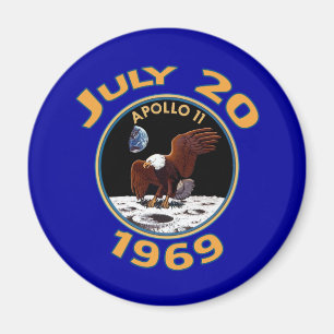 Aimant 20 juillet 1969 mission d'Apollo 11 à la lune