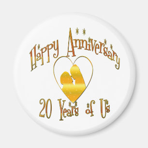 Aimant 20ème. Anniversaire