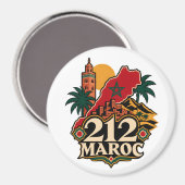 Aimant 212 Maroc (Recto/Verso)