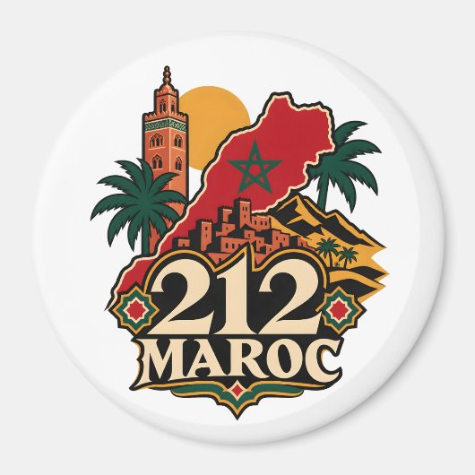 Aimant 212 Maroc (Devant)