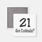 Aimant 21 Cocktails (Recto/Verso)