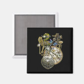 Aimant 21e anniversaire de Steampunk (Recto/Verso)