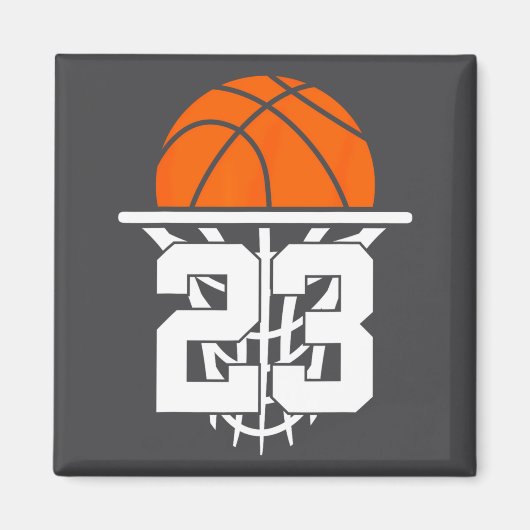 Aimant 23 Ans Basket 23e Anniversaire  (Devant)
