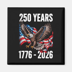 Aimant 250 Ans 1776-2026 Drapeau Aigle Patriotique 2026 _