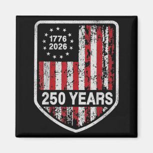 Aimant 250 Ans 250e Anniversaire Américain Drapeau USA 4è